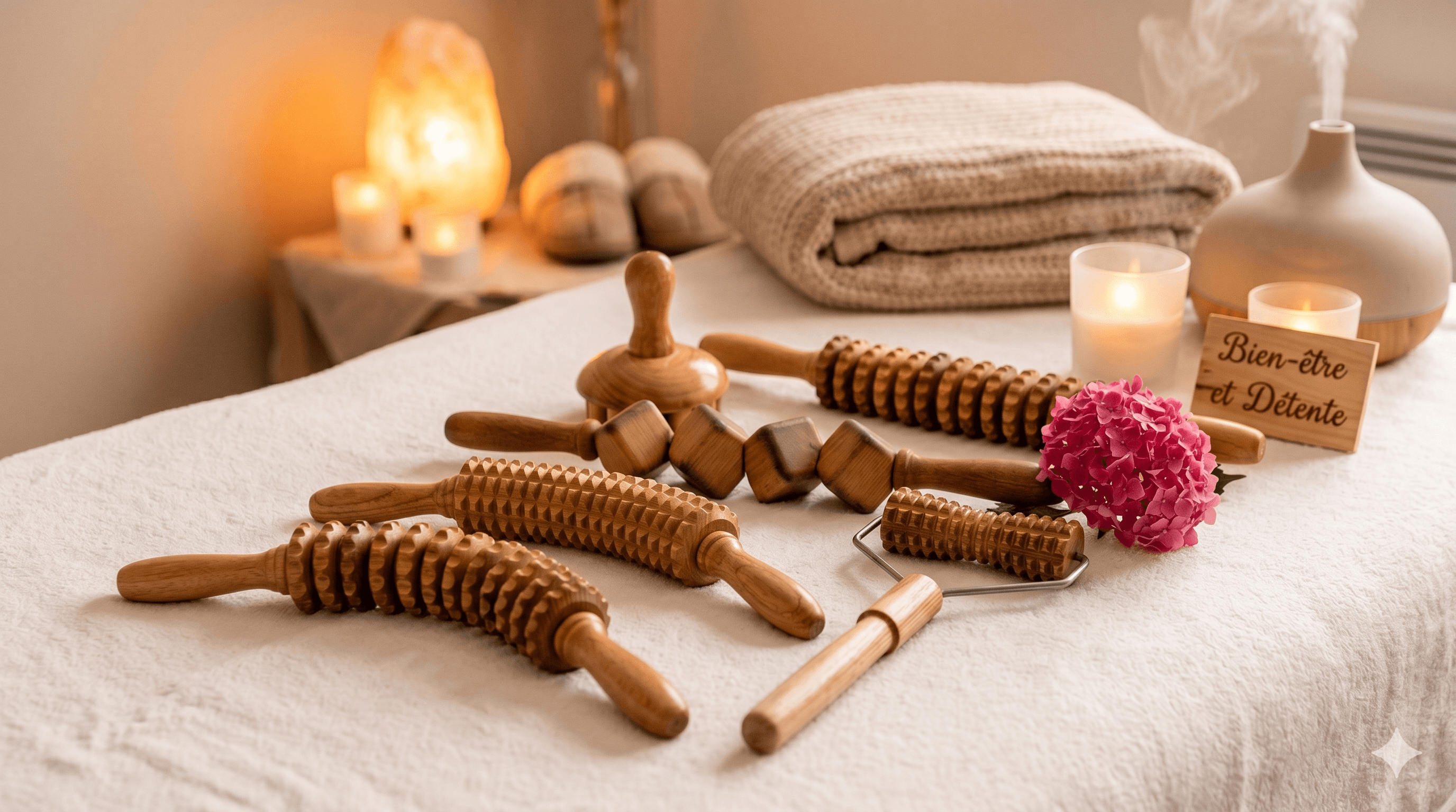 Madérothérapie à Béziers — outils en bois et soin du corps